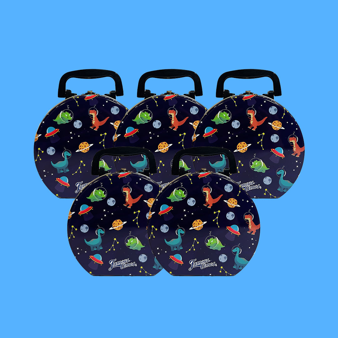 Space Dino Tin Party Favours