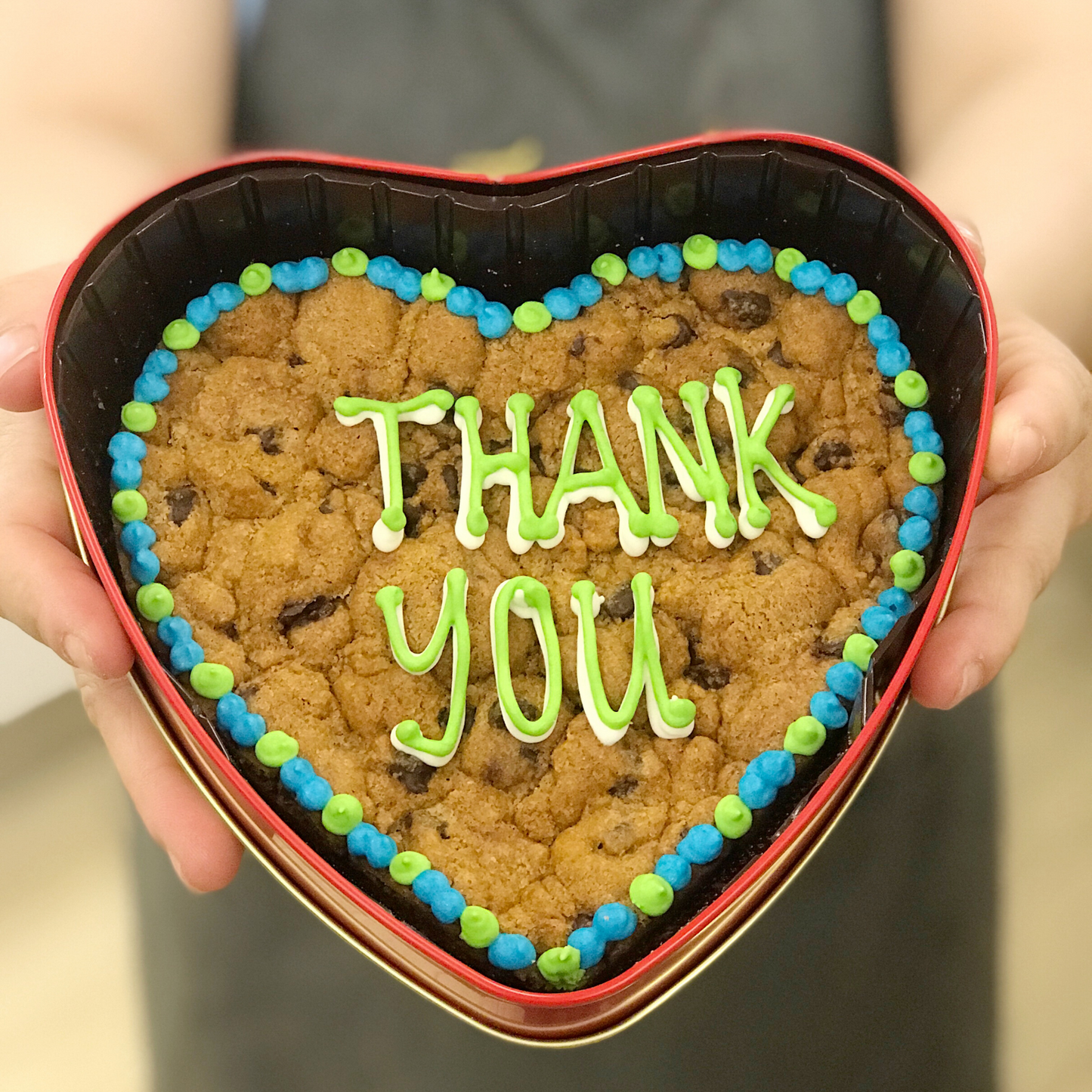 Heart Cookie Cake in Tin